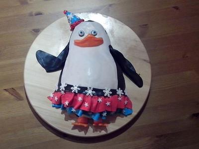 Christmas Penguin "Private" from Madagascar - Cake by Topping Queen by Diana Adler