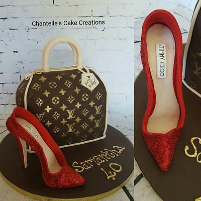 Louis Vuitton and Jimmy Choo - Cake by Chantelle's Cake Creations