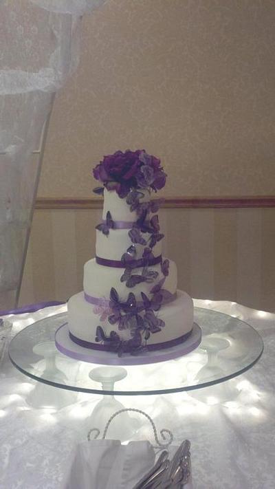Butterfly Wedding - Cake by Sophisticakes by Malissa