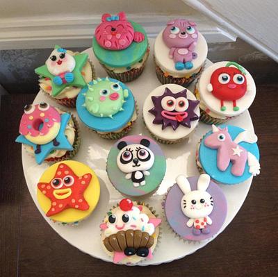 Rainbow Moshi Monster Cupcakes - Cake by The Princess & The Cupcake