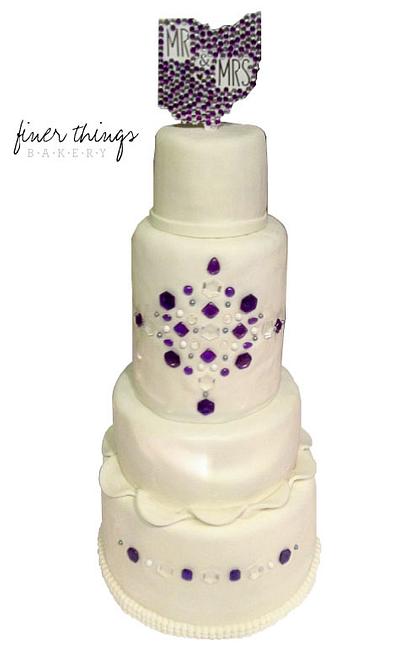 Bling Wedding Cake - Cake by Finer Things Bakery
