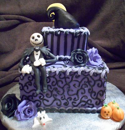Nightmare Before Christmas Birthday Cake - Cake by Angie Mellen