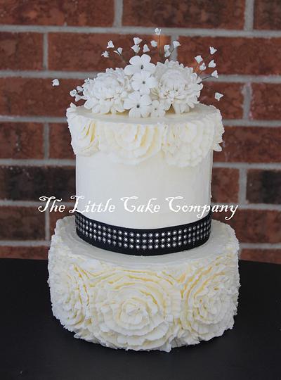 buttercream ruffles - Cake by The Little Cake Company