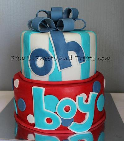 Boy Baby Shower Cake - Cake by Pam