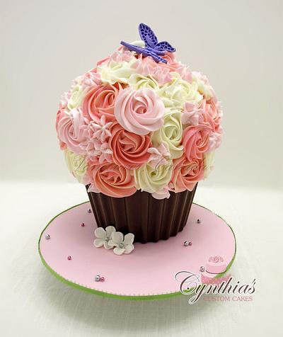 Extra large Cupcake! - Cake by Cynthia Jones