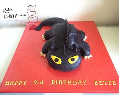 Toothless - Cake by kate walker