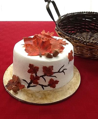 Autumn Leaves Cake - Cake by Sugar Me Cupcakes