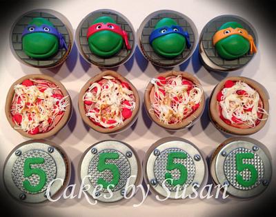 Ninja turtle cupcakes - Cake by Skmaestas