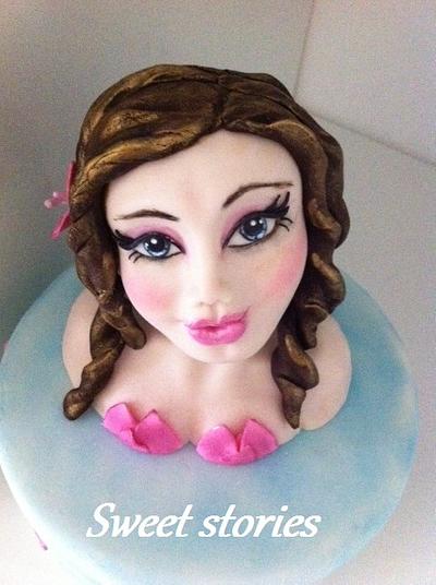 Female fondant modeling  - Cake by Karla Sweet Stories