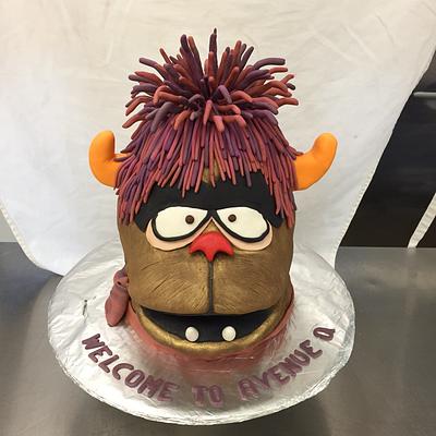 Trekkie Monster Sculpted Cake! - Cake by Jillian 