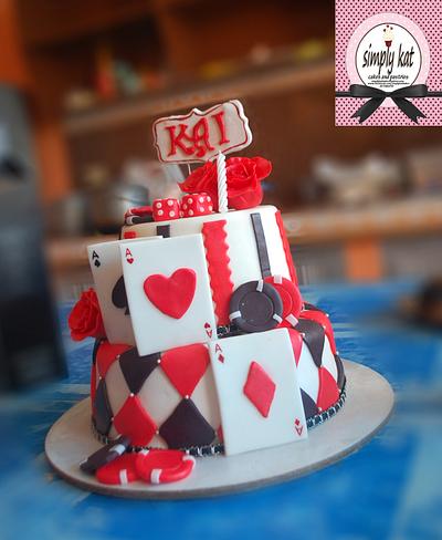 Casino themed Cake - Cake by simplykat01