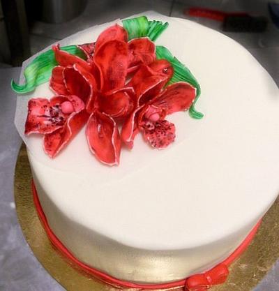 orchids flowers - Cake by wigur