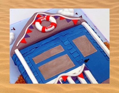 By The Seaside - Cake by Cakes By Kirsty