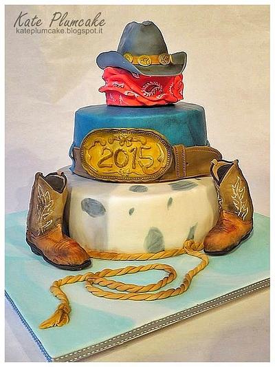 New Years Eve country cake - Cake by Kate Plumcake