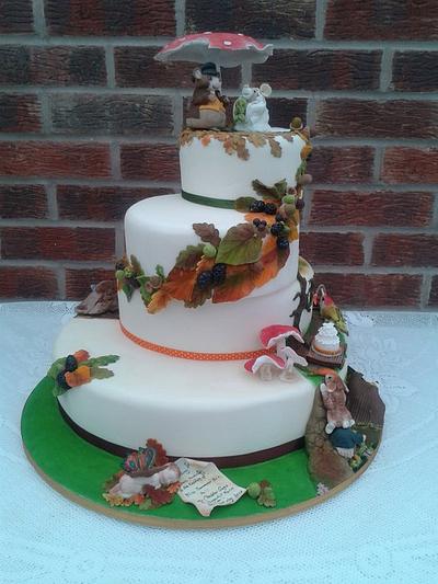 An Autumn Wedding - Cake by Karen's Kakery