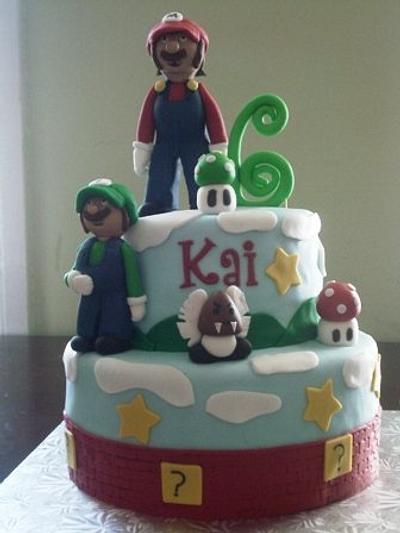 Mario Brothers Birthday Cake - Cake by Hakima Lamour 