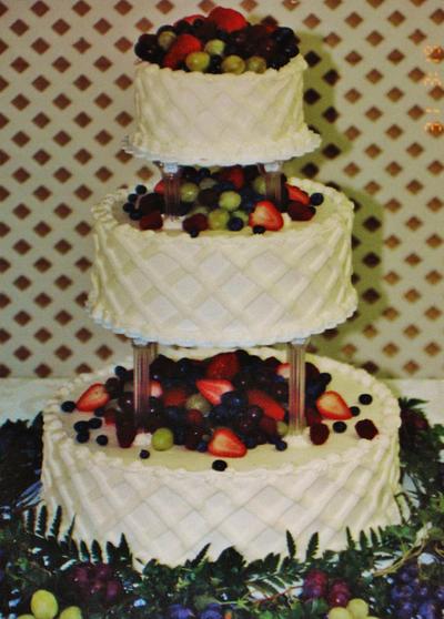 Buttercream fresh fruit wedding cake - Cake by Nancys Fancys Cakes & Catering (Nancy Goolsby)