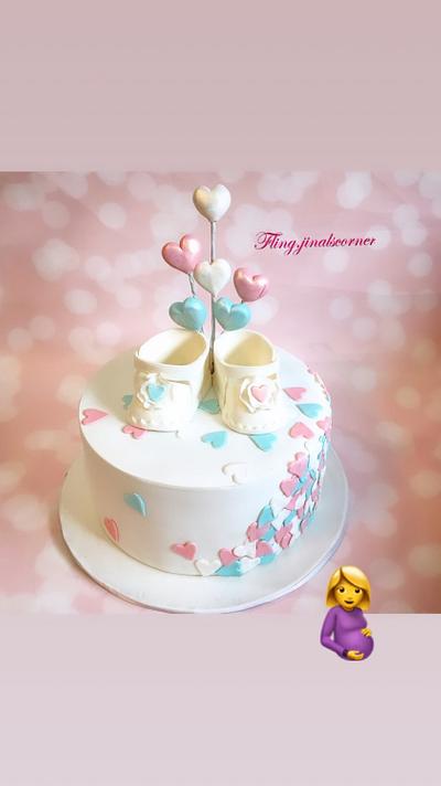 Baby shower cake - Cake by Fling.jinalscorner