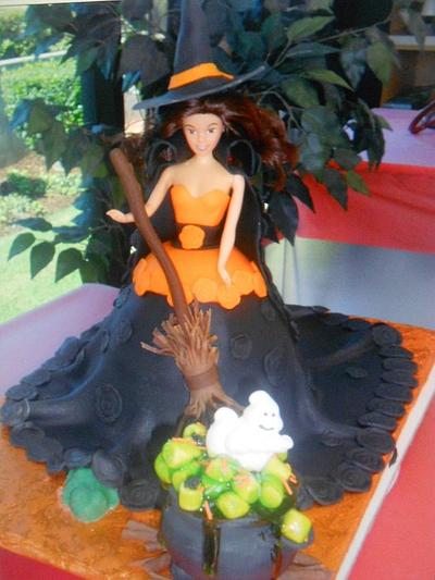 Witch Doll for Halloween - Cake by Maria Cazarez Cakes and Sugar Art