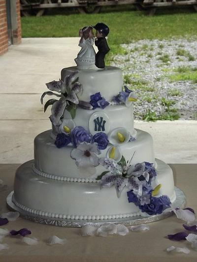 Baseball wedding  - Cake by jujucakes