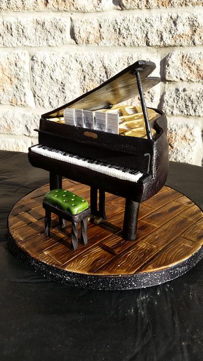 baby grand piano - Cake by Cakes by Ruth