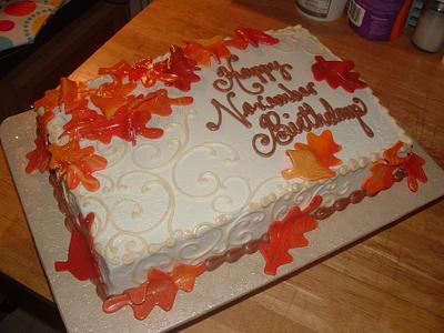 Fall Birthday - Cake by Jennifer C.