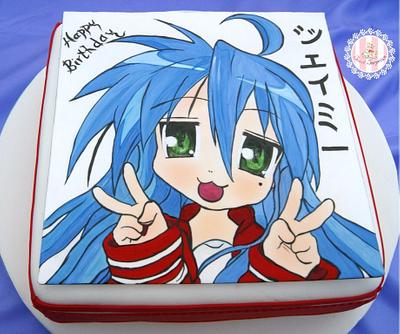 Painted Anime  - Cake by Sweet Surprizes 