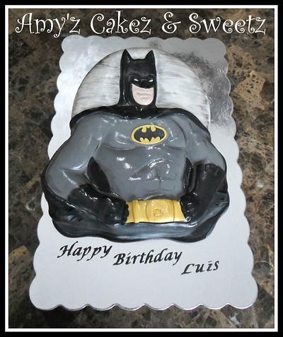 Batman "shaped" cake - Cake by Amy'z Cakez & Sweetz