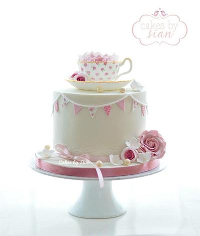 Teacup Cake  - Cake by Cakes by Sian