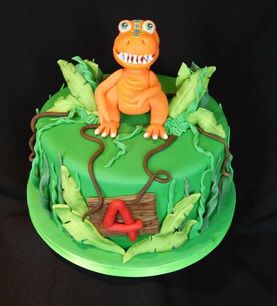 Buddy Dinosaur cake. - Cake by Elizabeth Miles Cake Design