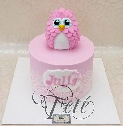 Little Pink Owl - Cake by Teté Cakes Design