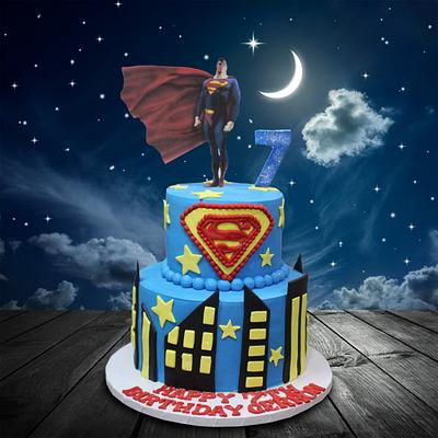 Superman Cake - Cake by MsTreatz