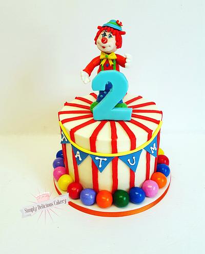 Circus themed 2nd Birthday - Cake by Simply Delicious Cakery
