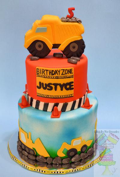 Construction Theme Birthday Cake - Cake by Yari 
