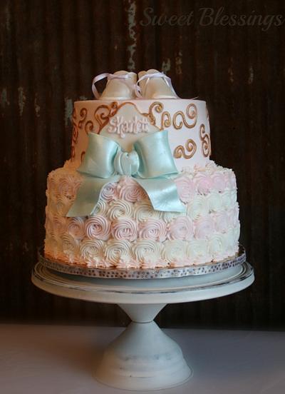 Vintage Baby Shower - Cake by SweetBlessings