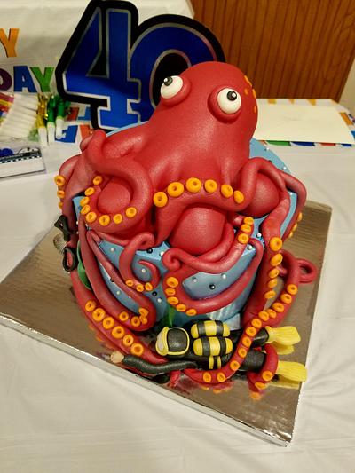 Octopus Cake - Cake by Pastry Bag Cake Co