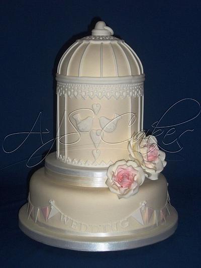 Love Birds Cake - Cake by AJS Cakes