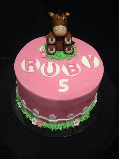 Cute little horse cake - Cake by Laurel Tree Cakes