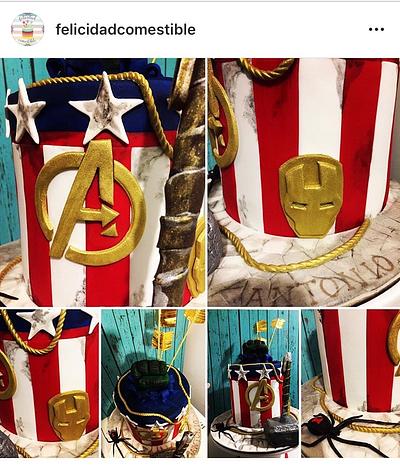 Avengers Marvel  - Cake by SofiAnneCakes