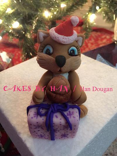 Christmas squirrel . - Cake by Han Dougan