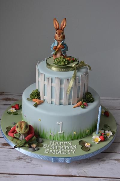 Peter Rabbit and friends 1st birthday cake - Cake by AMAE - The Cake Boutique