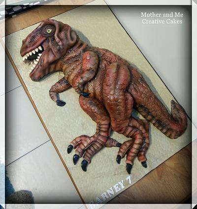 T Rex Cake - Cake by Mother and Me Creative Cakes