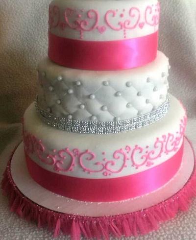 quinceanera cake - Cake by amber hawkes