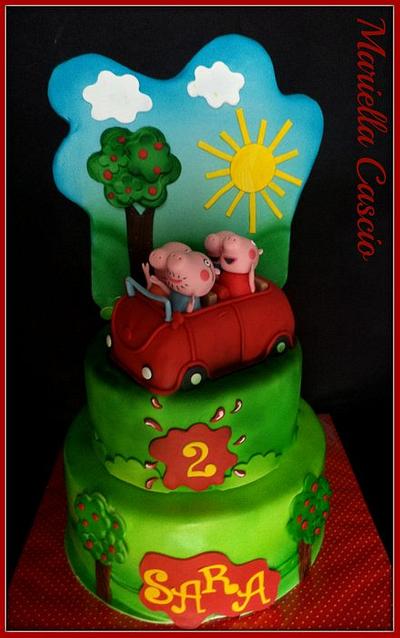 peppa pig cake - Cake by Mariella Cascio