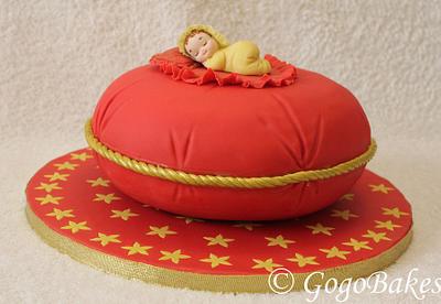 Baby on Cushion - Cake by Smita Choudhuri
