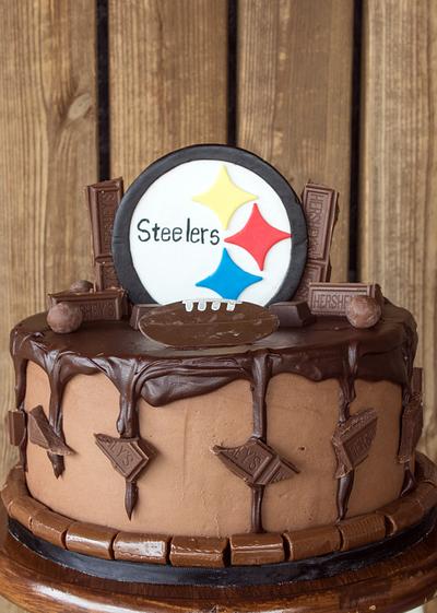 Chocolate Steelers - Cake by Anchored in Cake