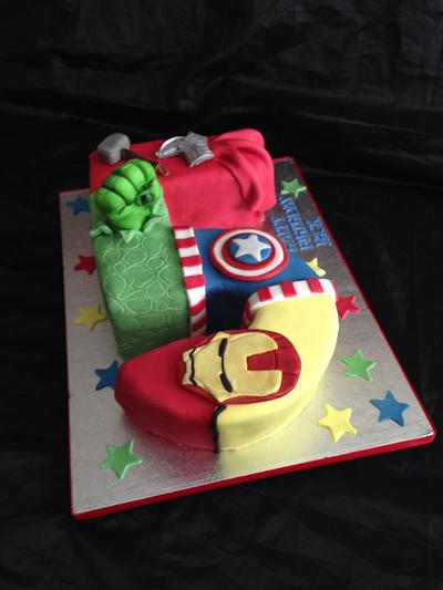 Superhero Cake - Cake by Caron Eveleigh