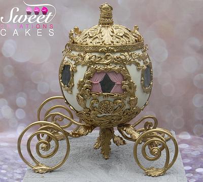 New 2015 Cinderella carriage gravity cake - Cake by Sweet Creations Cakes