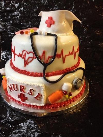 Nursing graduation cake - Cake by beth78148