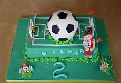 soccerfield cake - Cake by giveandcake